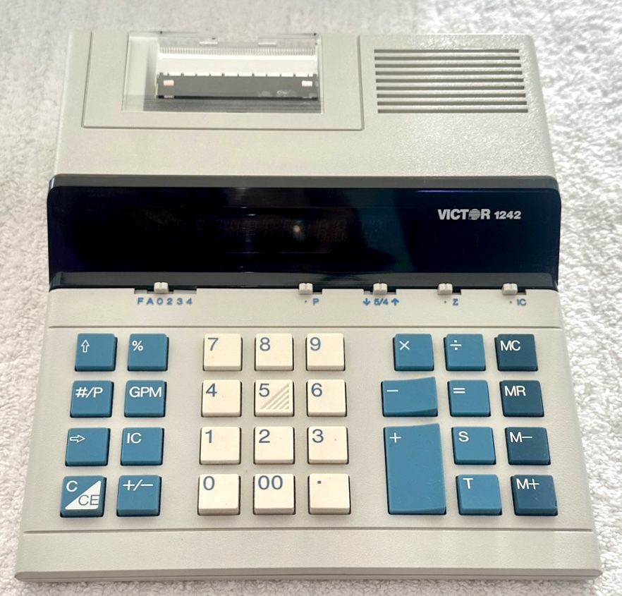 Victor 1242 Print Display Calculator - 1985 Vintage - photo 2