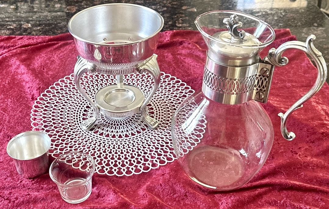 F.B. Rogers Silver Coffee/Tea Carafe Set - 5 Pc MCM Vintage - photo 4