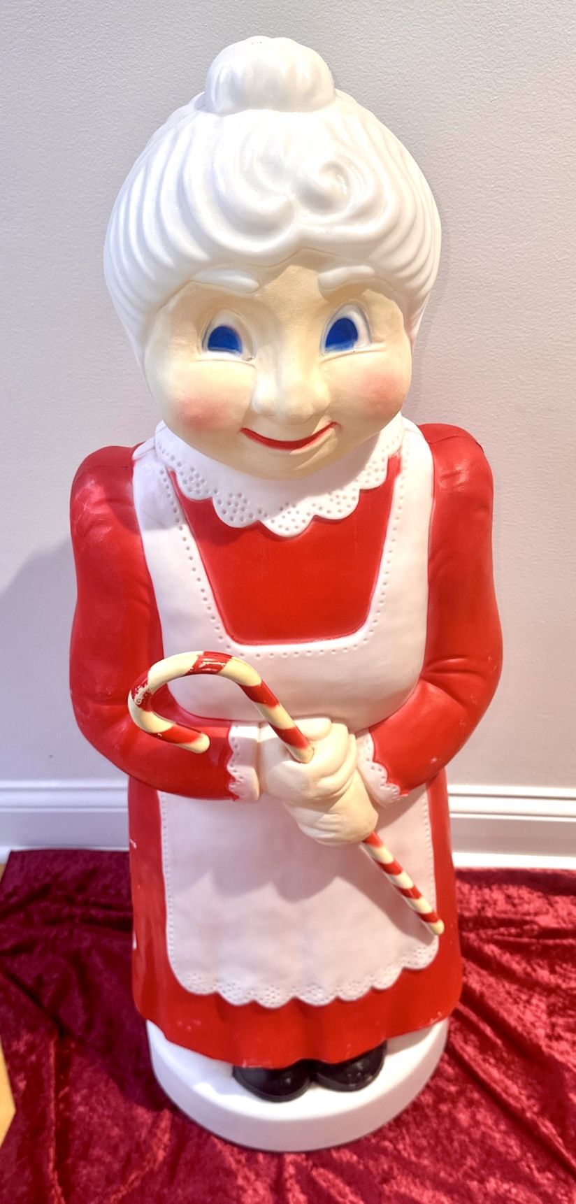 Mrs. Santa Claus Blow Mold - 40" Tall - Vintage Don Featherstone - photo 4