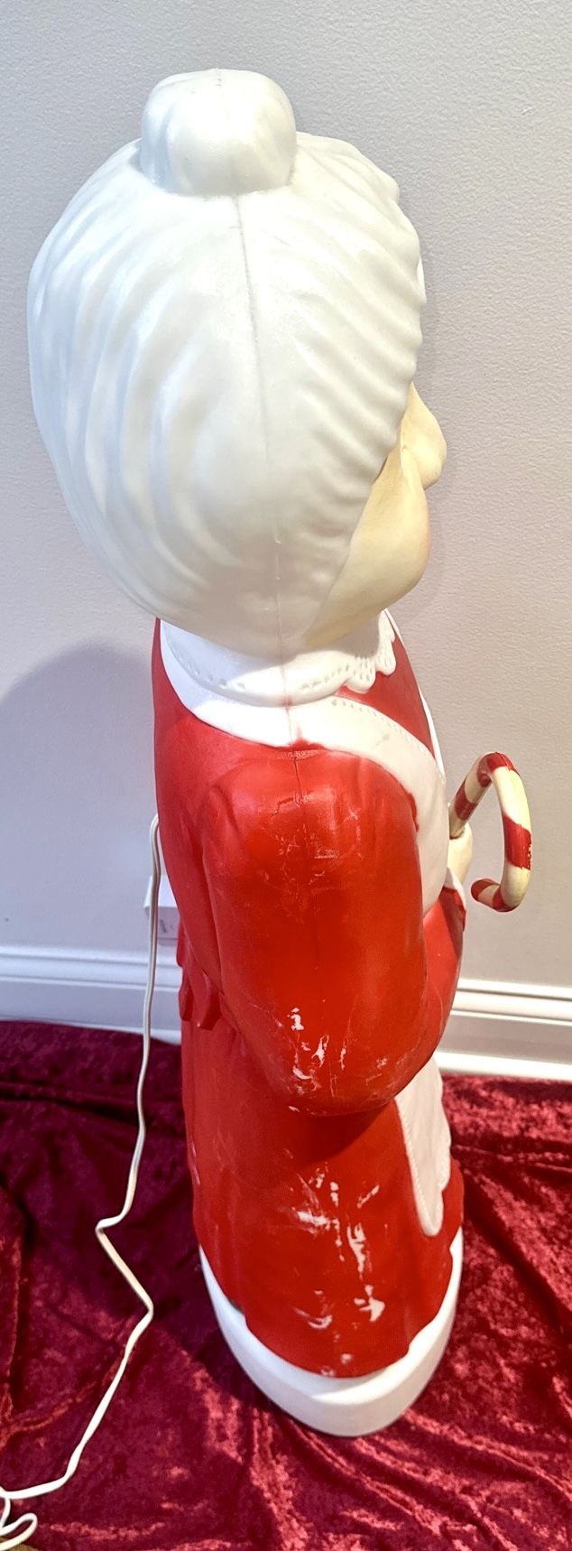 Mrs. Santa Claus Blow Mold - 40" Tall - Vintage Don Featherstone - photo 5