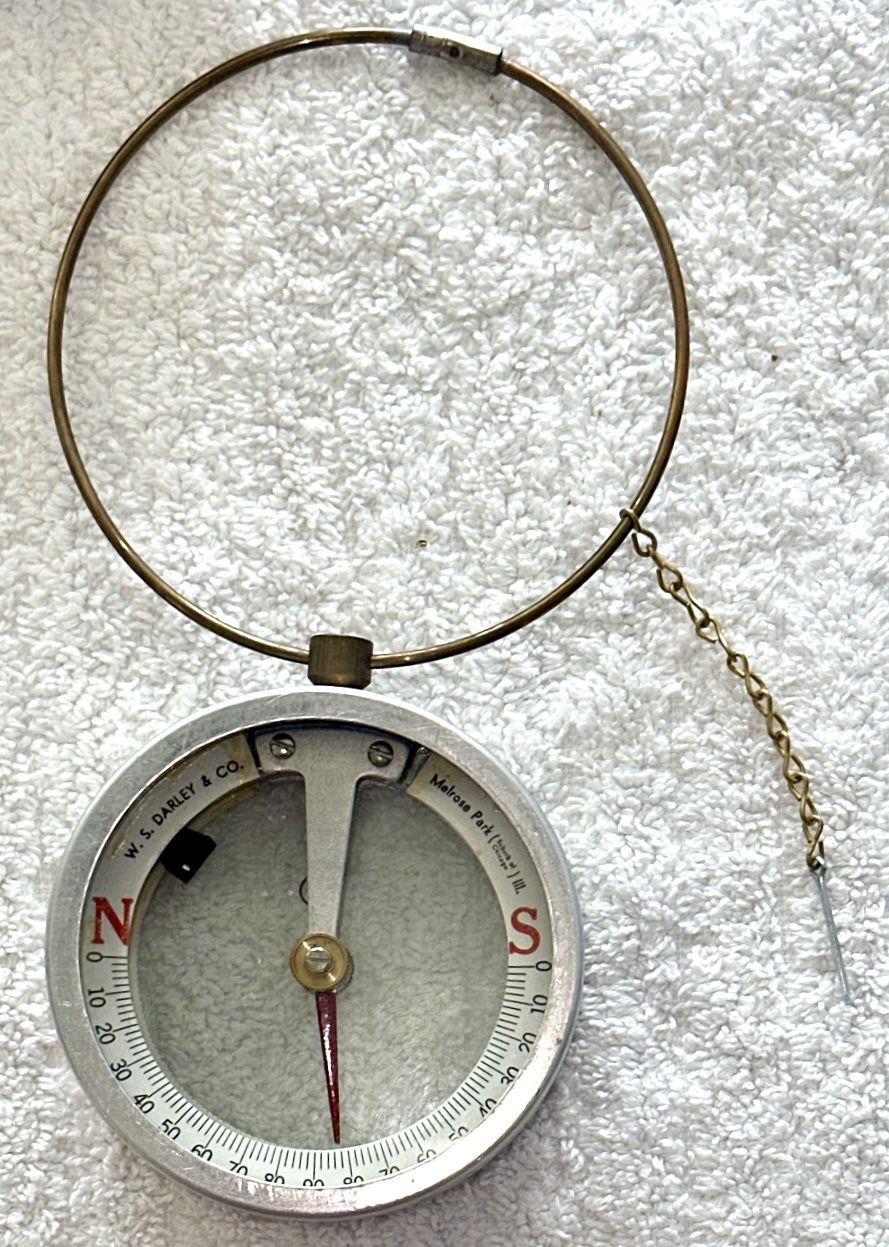 Antique WS Darley Mining Compass & Case w/ Instructions - photo 5