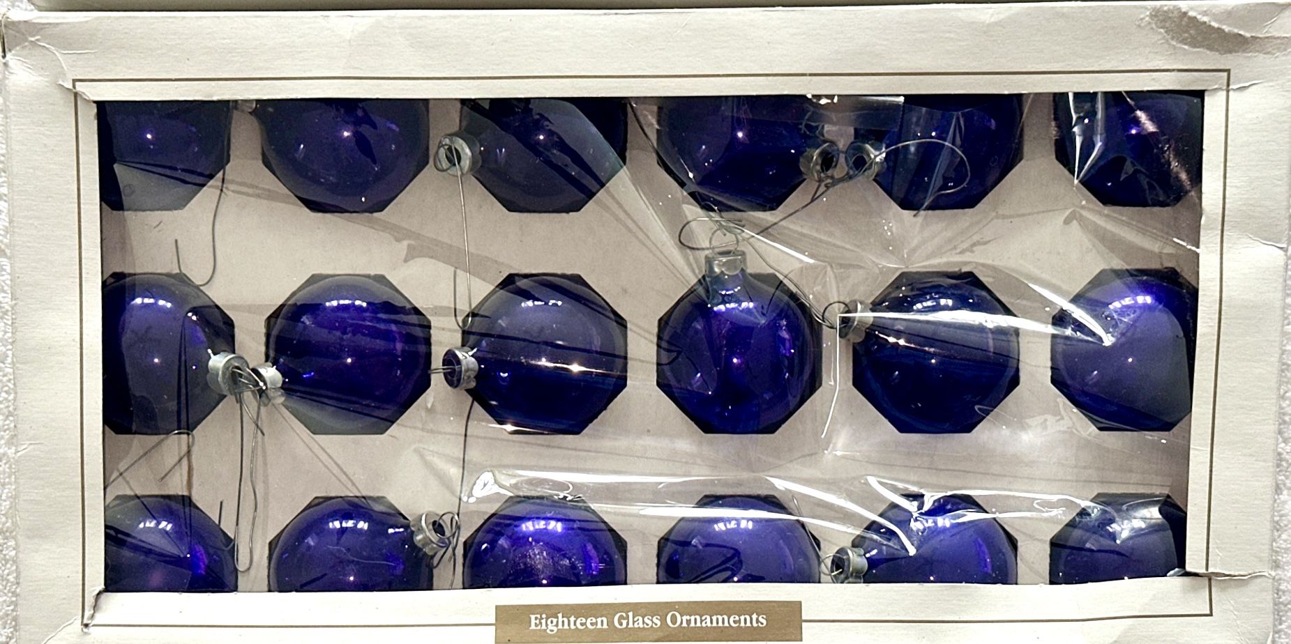 Vintage 2001 Target Purple Glass Christmas Ornaments - 54 Total - photo 2