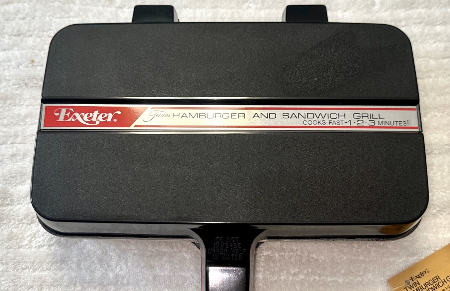 Exeter Twin Hamburger and Sandwich Grill - New unused-Vintage. - photo 2