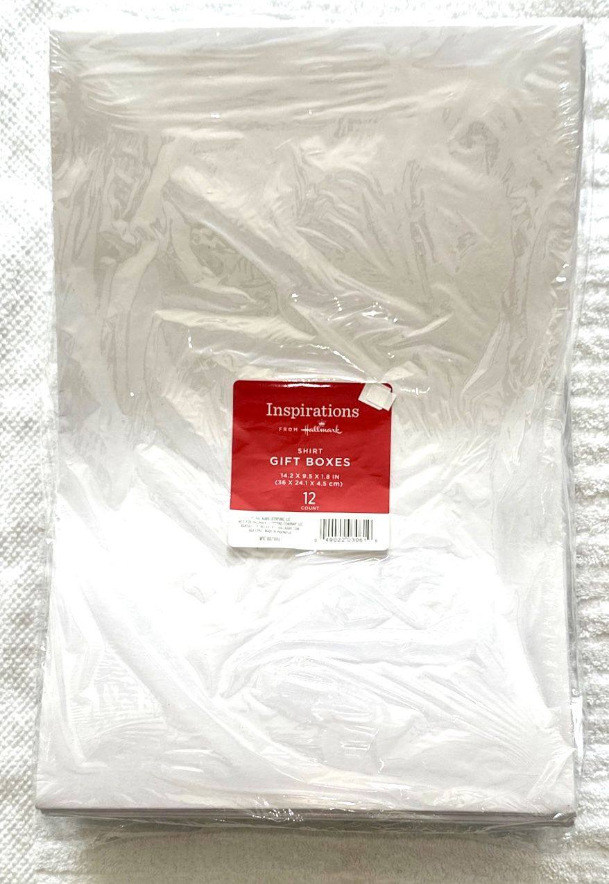 Gift Boxes -12 Count-Inspirations From Hallmark-White. New seale