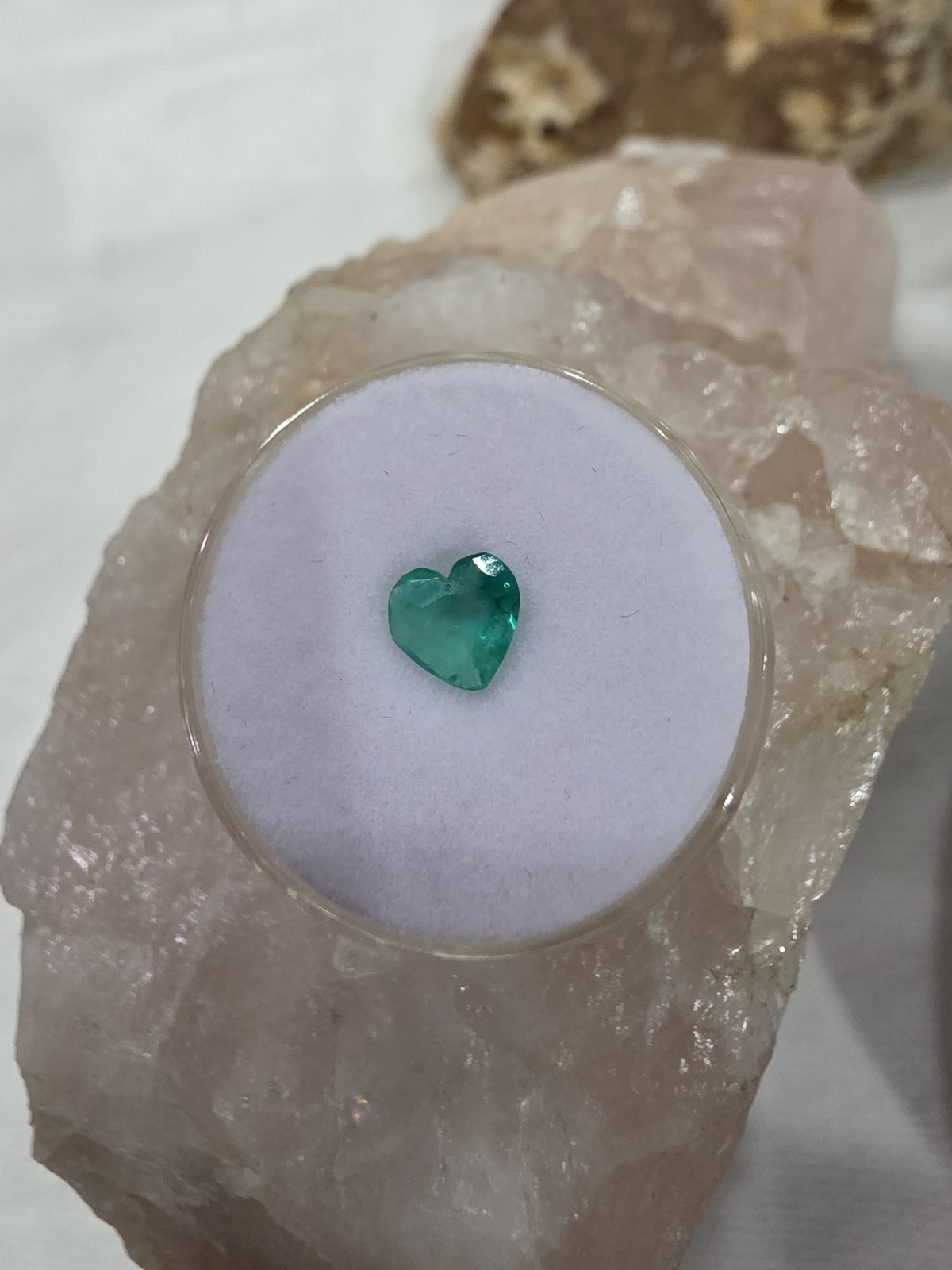 Heart Cut Natural Emerald Colombian