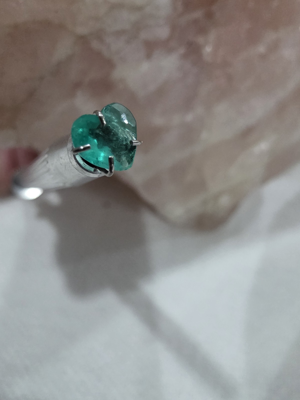 Heart Cut Natural Emerald Colombian - photo 5