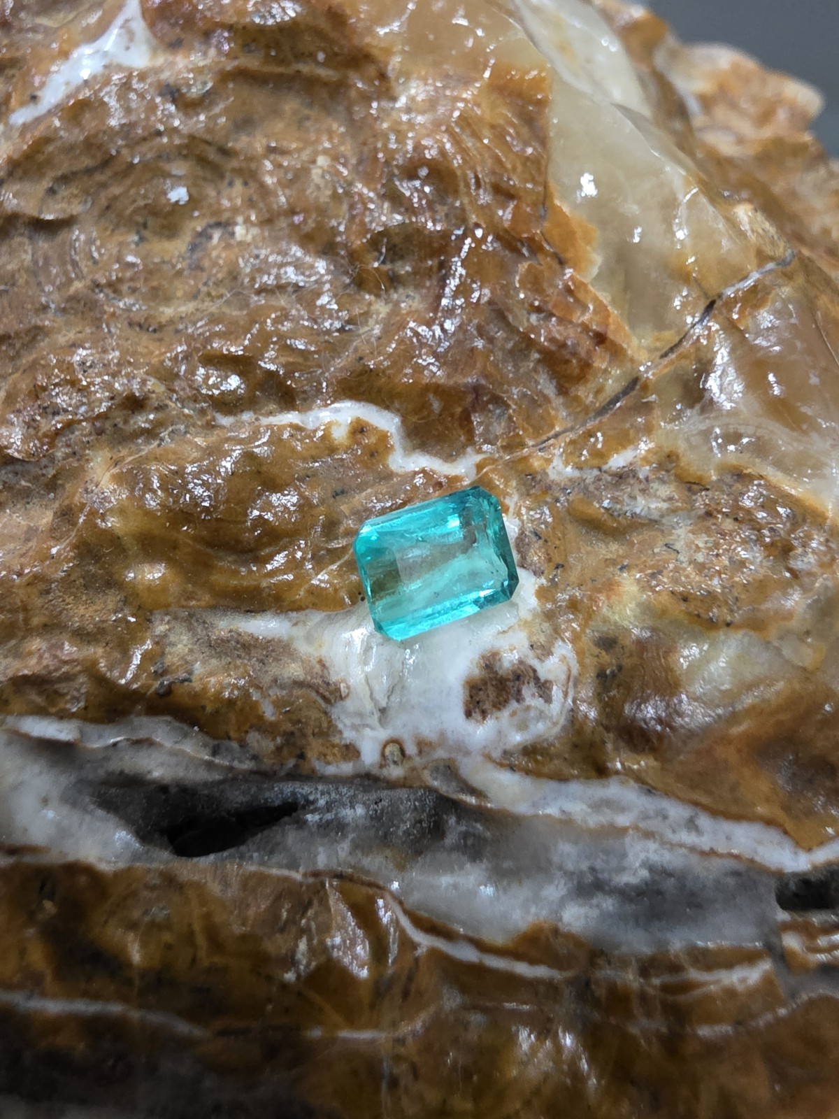 1.010 Loose Natural Colombian Emerald Cut Emerald Green Emerald - photo 2