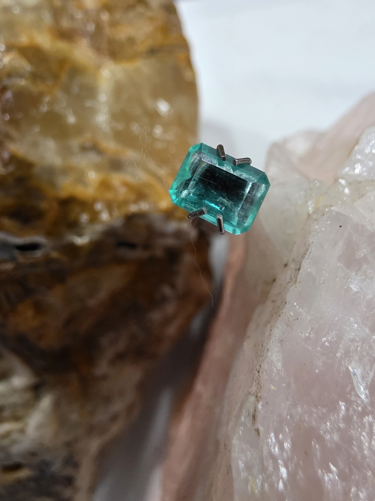1.010 Loose Natural Colombian Emerald Cut Emerald Green Emerald - photo 3