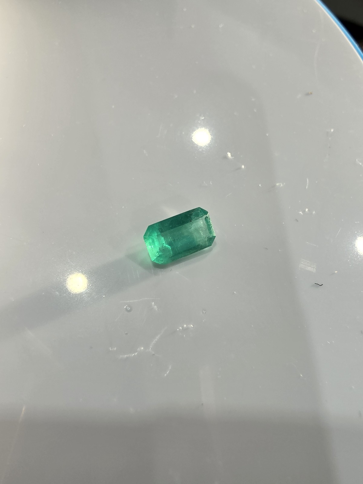 Rectangular Gemstones Emerald - photo 4