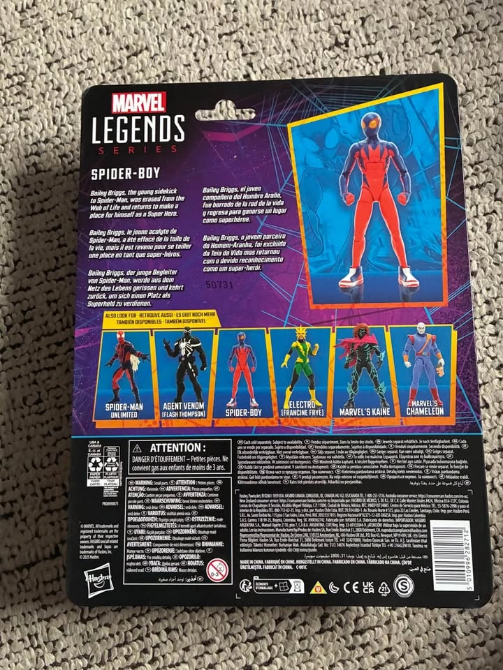 Hasbro Marvel Legends Spider-Boy Retro Collection Action Figure - photo 2