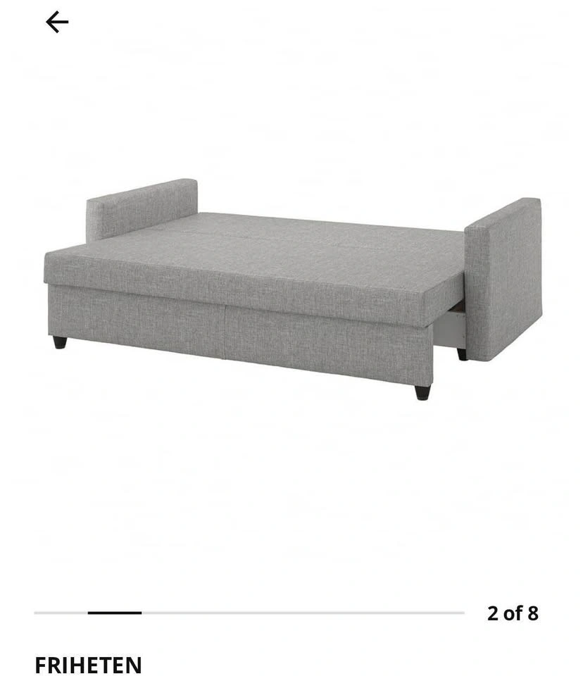 Dark grey IKEA Sofa-bed, suitable for condo at great price!! - photo 5