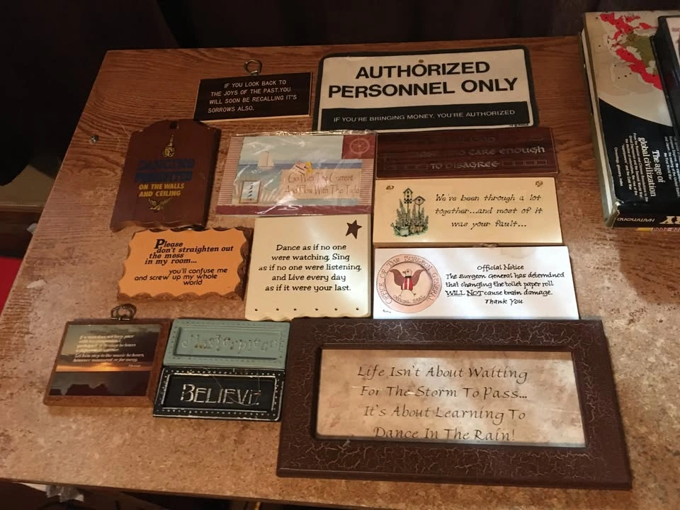 LOT OF 13 WALL DECOR SIGNS FUNNY SAYINGS PAULA'S WOODEN MOTTOS