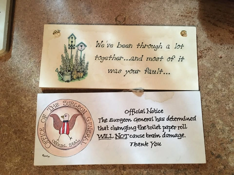 LOT OF 13 WALL DECOR SIGNS FUNNY SAYINGS PAULA'S WOODEN MOTTOS - photo 3