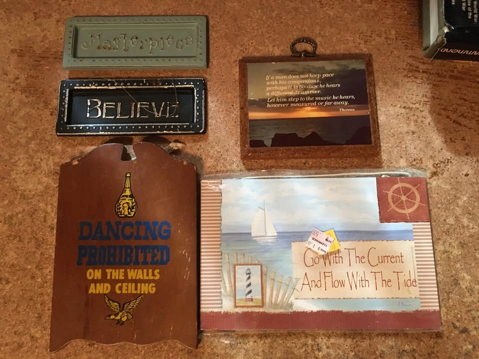 LOT OF 13 WALL DECOR SIGNS FUNNY SAYINGS PAULA'S WOODEN MOTTOS - photo 5