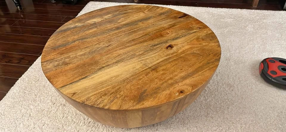 Round Wood Coffee Table