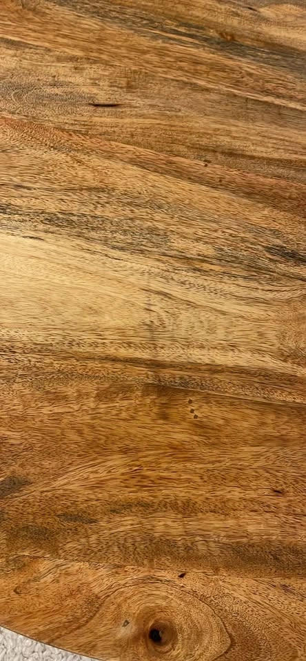 Round Wood Coffee Table - photo 4