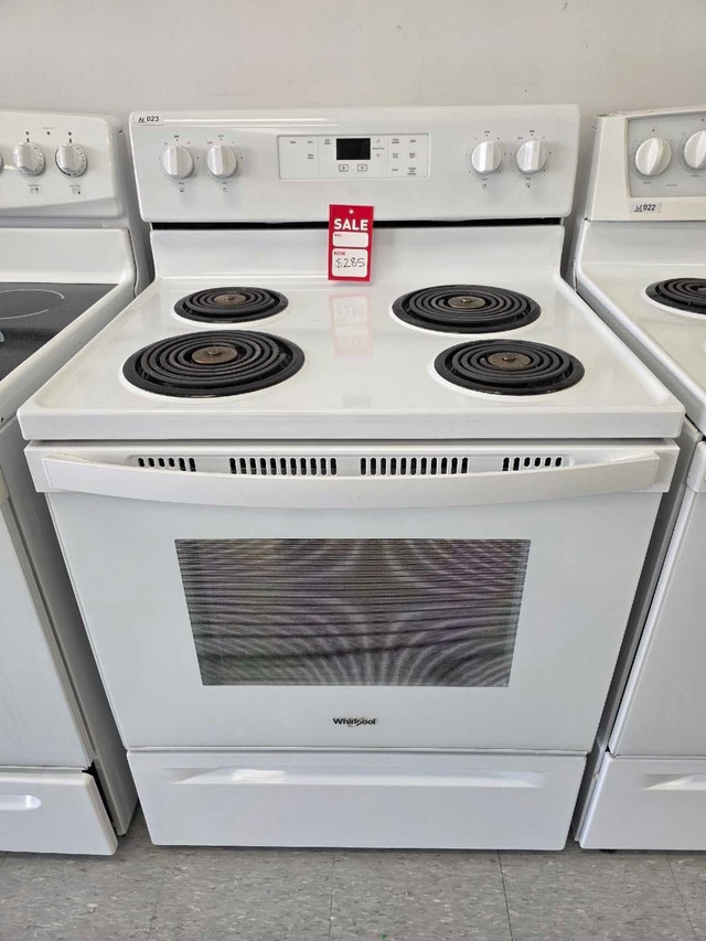 Whirlpool 30" Electric Coil Range White – $285