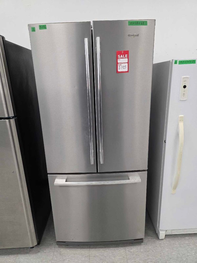 Whirlpool 30" French Door Fridge 20 cu ft – $795