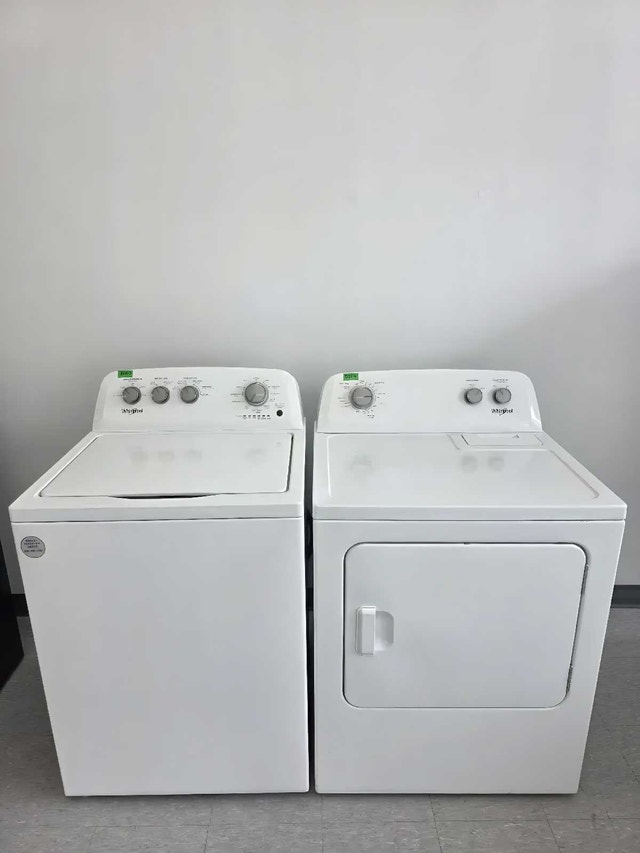 Whirlpool Washer & Dryer Set – 3 Month Warranty – $675