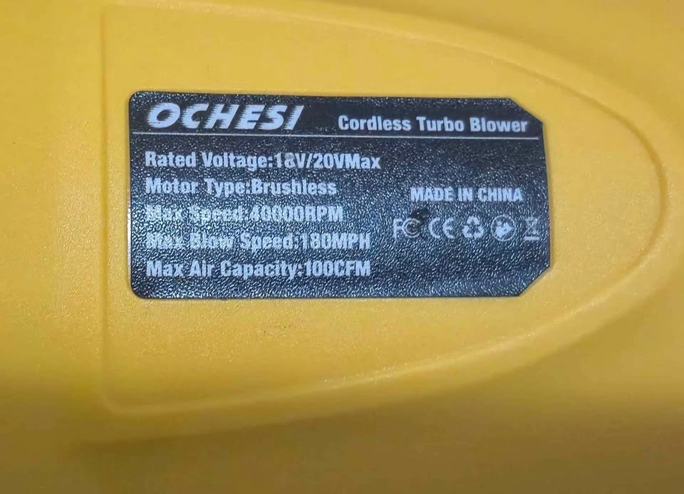 Cordless Leaf and Dust Blower for Dewalt 20V Max Batteries - photo 4