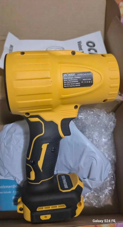 Cordless Leaf and Dust Blower for Dewalt 20V Max Batteries - photo 5