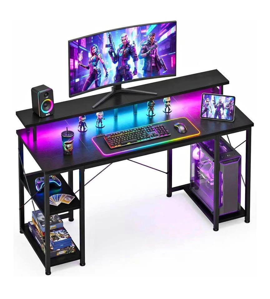 Gaming Table with LED Lights - Used Good