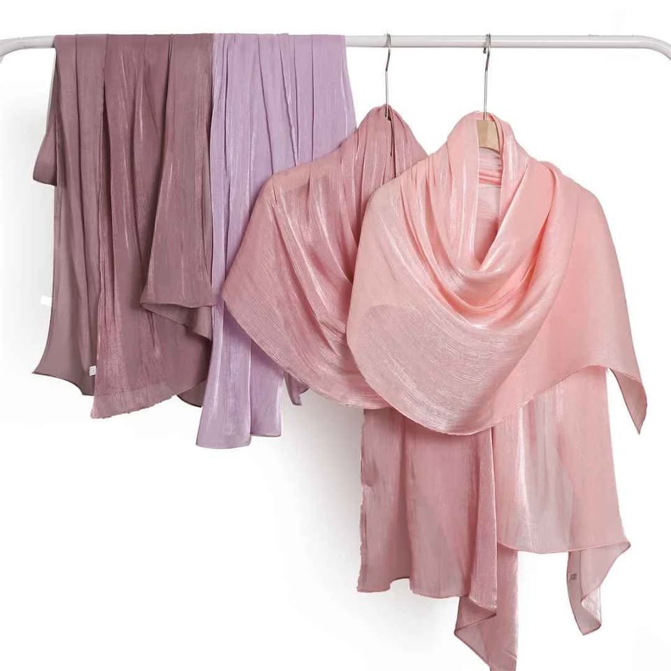 Organze shimmer chiffon hijab - photo 4
