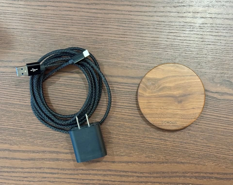 GOWOOD Wooden Qi Wireless Charger (15W) – Cable & Adapter Includ - photo 2