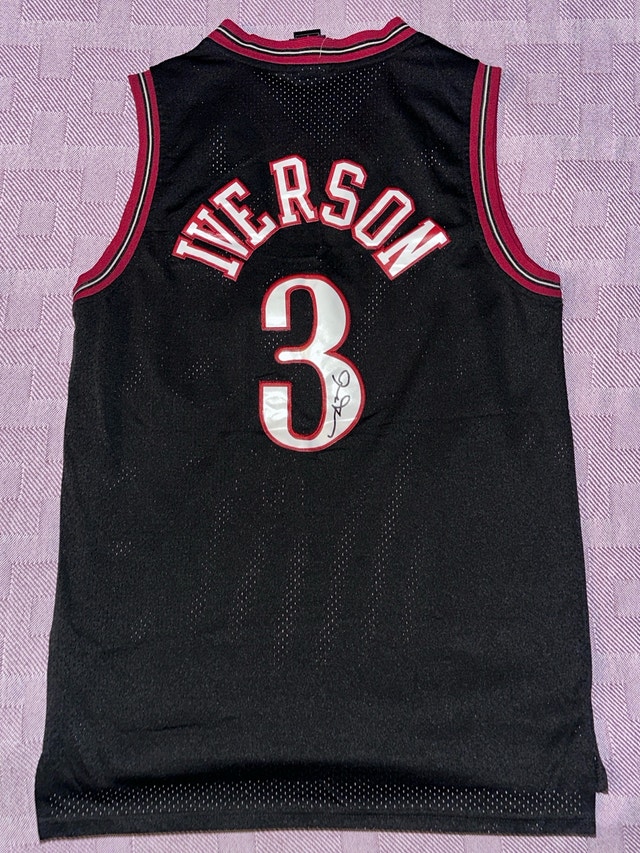 #3 adidas Allen iverson jersey size medium - photo 3