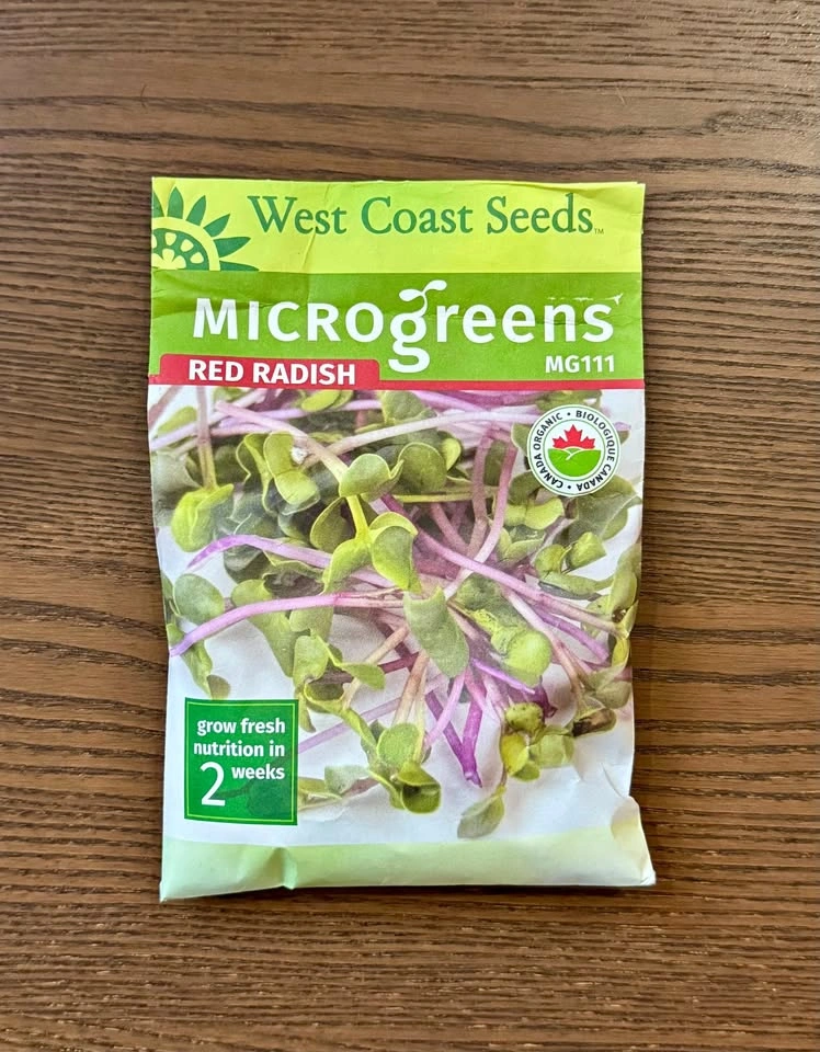 West Coast Seeds Microgreens Red Radish (MG111) – Organic, 95g