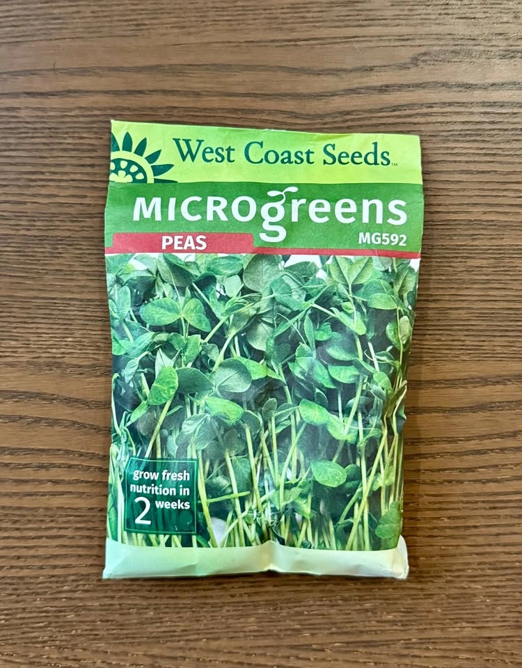 West Coast Seeds Microgreens Peas (MG592) – 195g