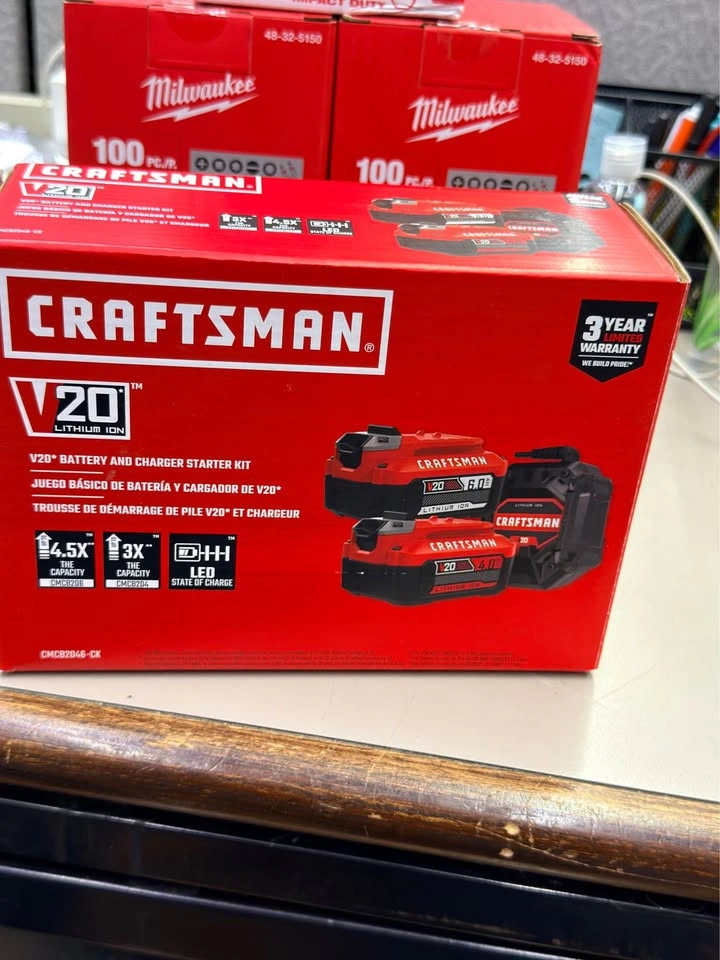 Craftsman 2-Pack Lithium-ion Battery & Charger (4Ah, 6Ah) - photo 2