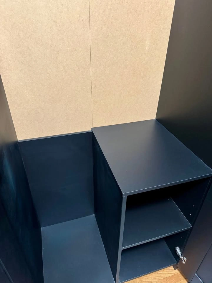 IKEA BRIMNES Wardrobe – Black, 2-Door with Shelves - photo 4