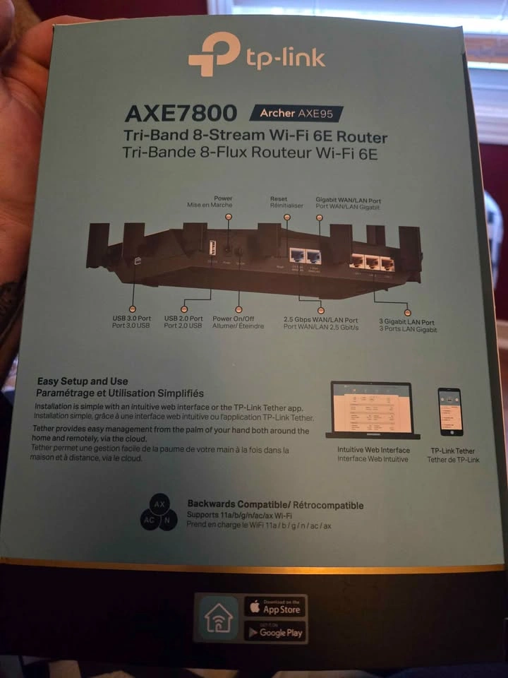 TP Link AXE7800 (Archer AXE95) Wifi 6E Router - photo 4