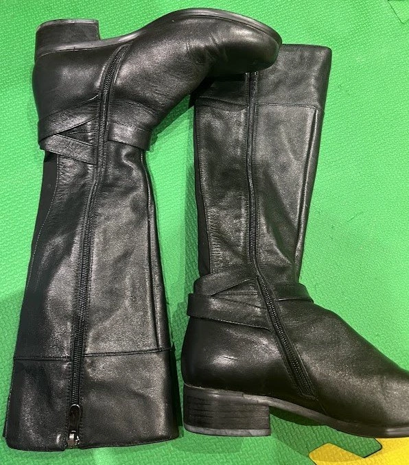 New Women's Leather Knee-Length Boots - Size 7 - photo 2