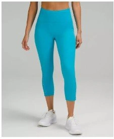 Lululemon Swift Speed High-Rise Crop 21, Size 4, Turquoise Tide