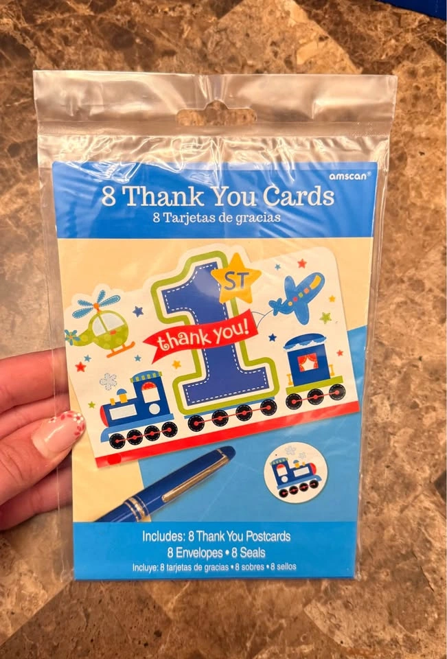 Blue 1st Birthday Transportation Theme Party Decoration Set - photo 3