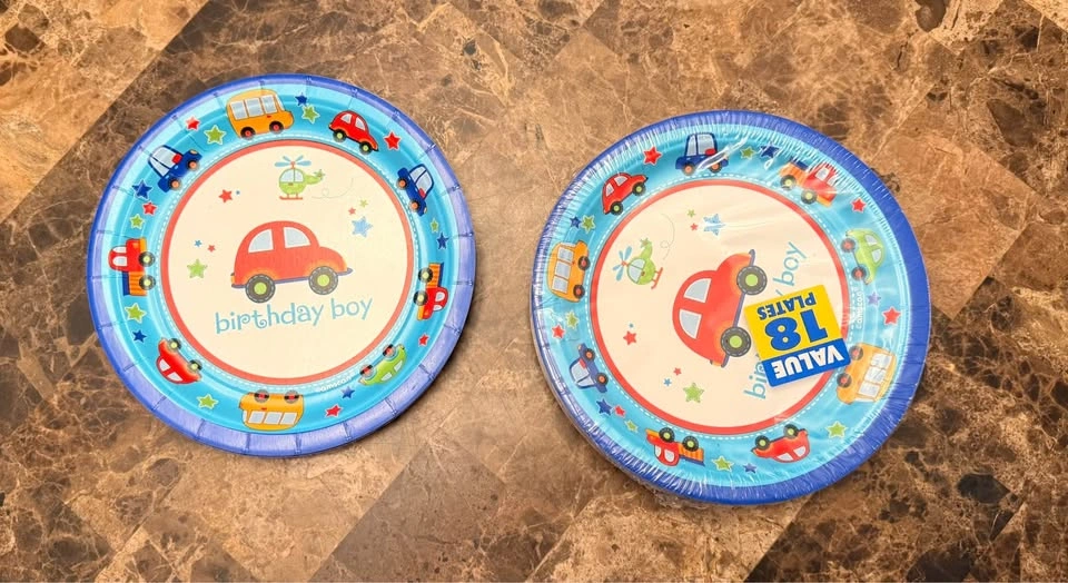 Blue 1st Birthday Transportation Theme Party Decoration Set - photo 5