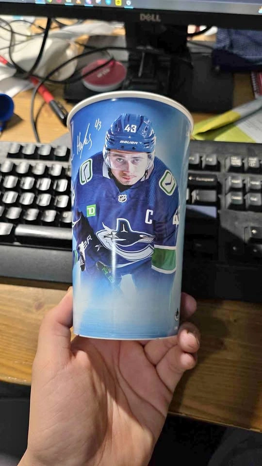 Quinn Hughes Rogers Arena Drinking Cup