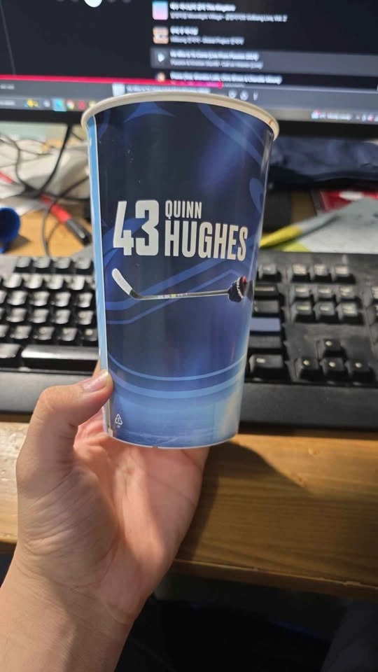 Quinn Hughes Rogers Arena Drinking Cup - photo 3
