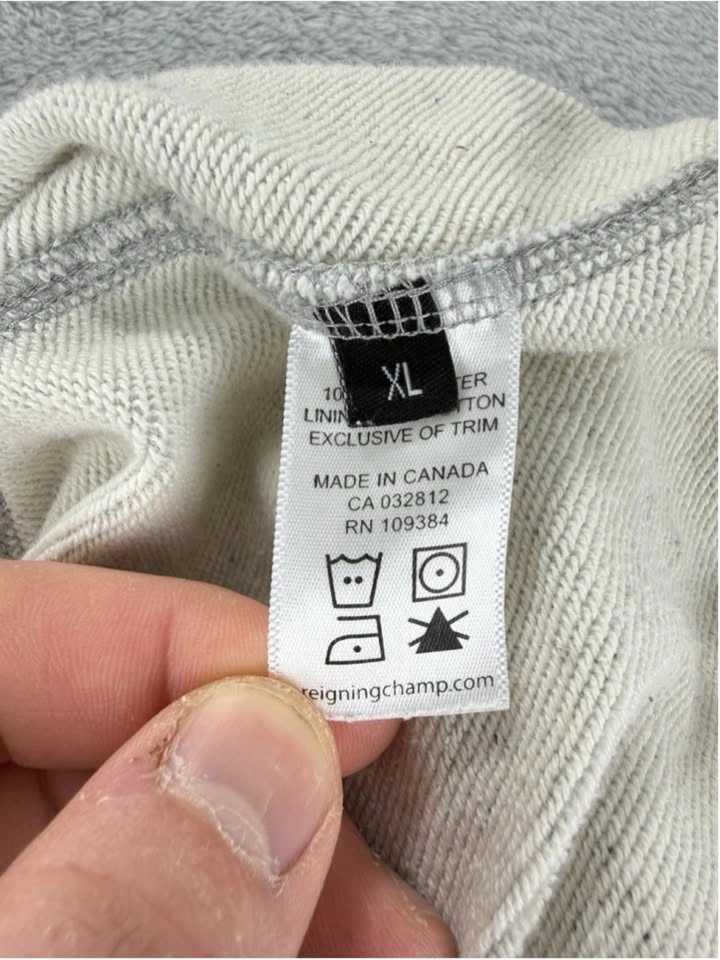 Reigning Champ Men's XL Grey Polyester Shorts Made Canada - photo 3