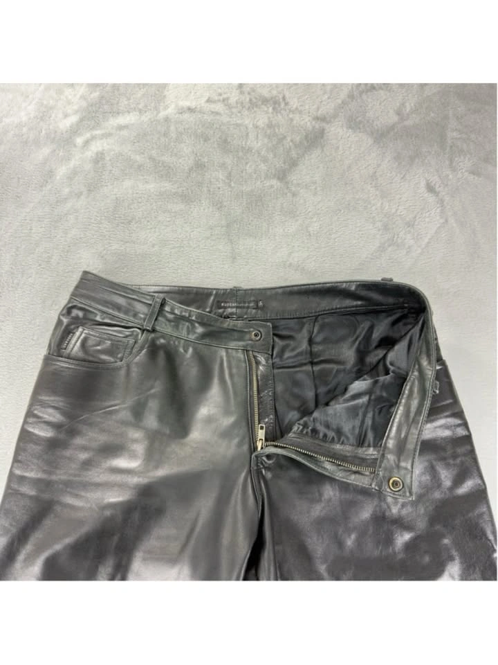 Rudsak Men's Black Leather Pants Sz 34x31 - photo 3