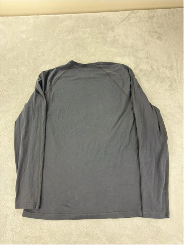 Reigning Champ Men's Medium Black Pima Cotton Long Sleeve - photo 3