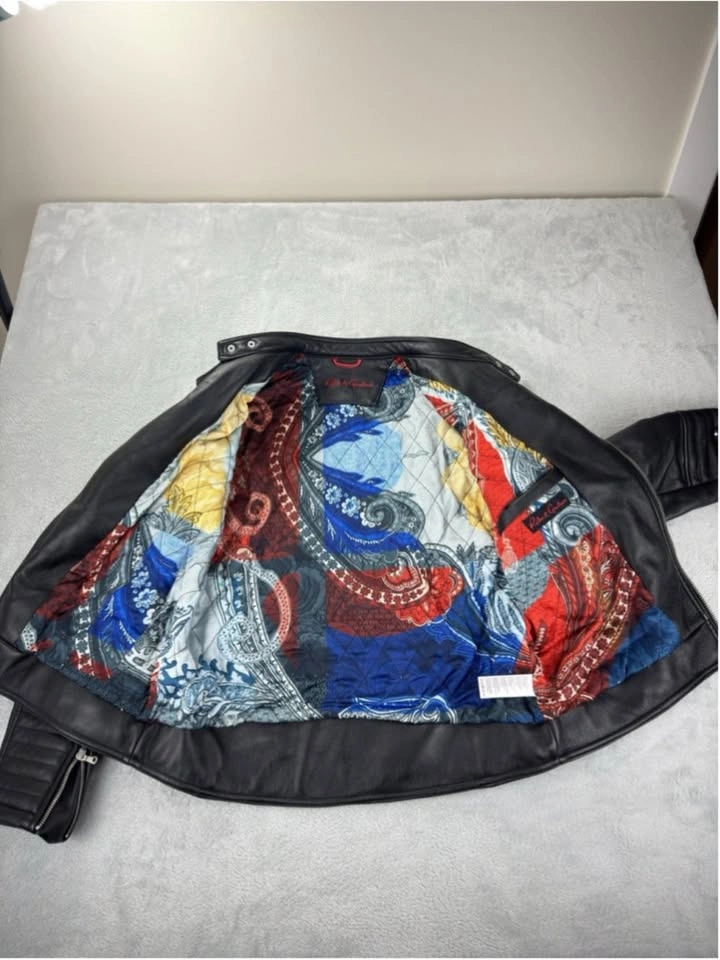 Robert Graham Men's Large Black Leather Jacket - photo 5