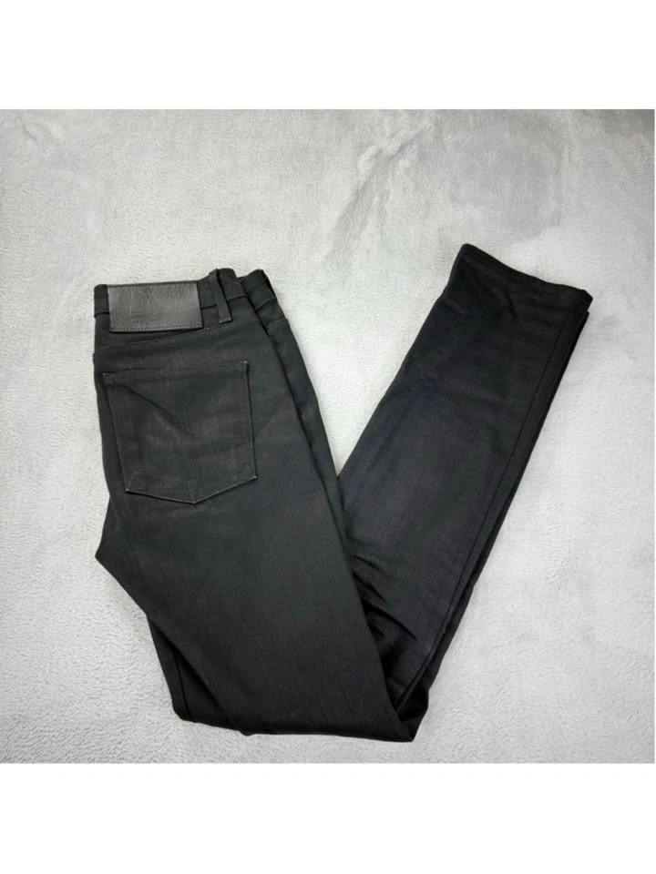 Naked & Famous Men's Super Skinny Guy Black Power Stretch Jeans