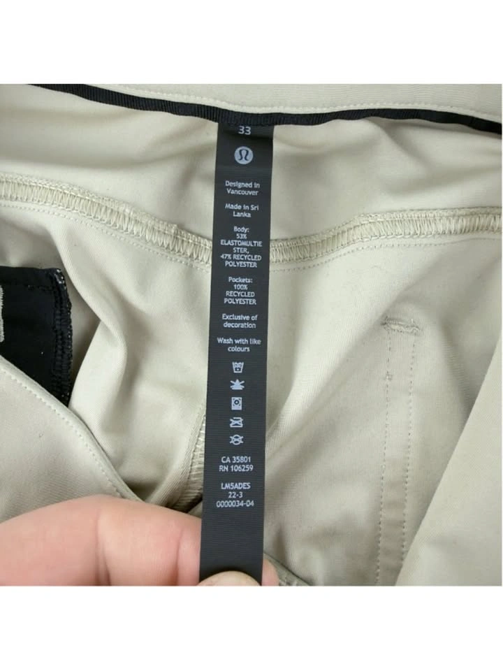 Lululemon Men's ABC Classic Fit 5 Pocket Pants - Tan - photo 3