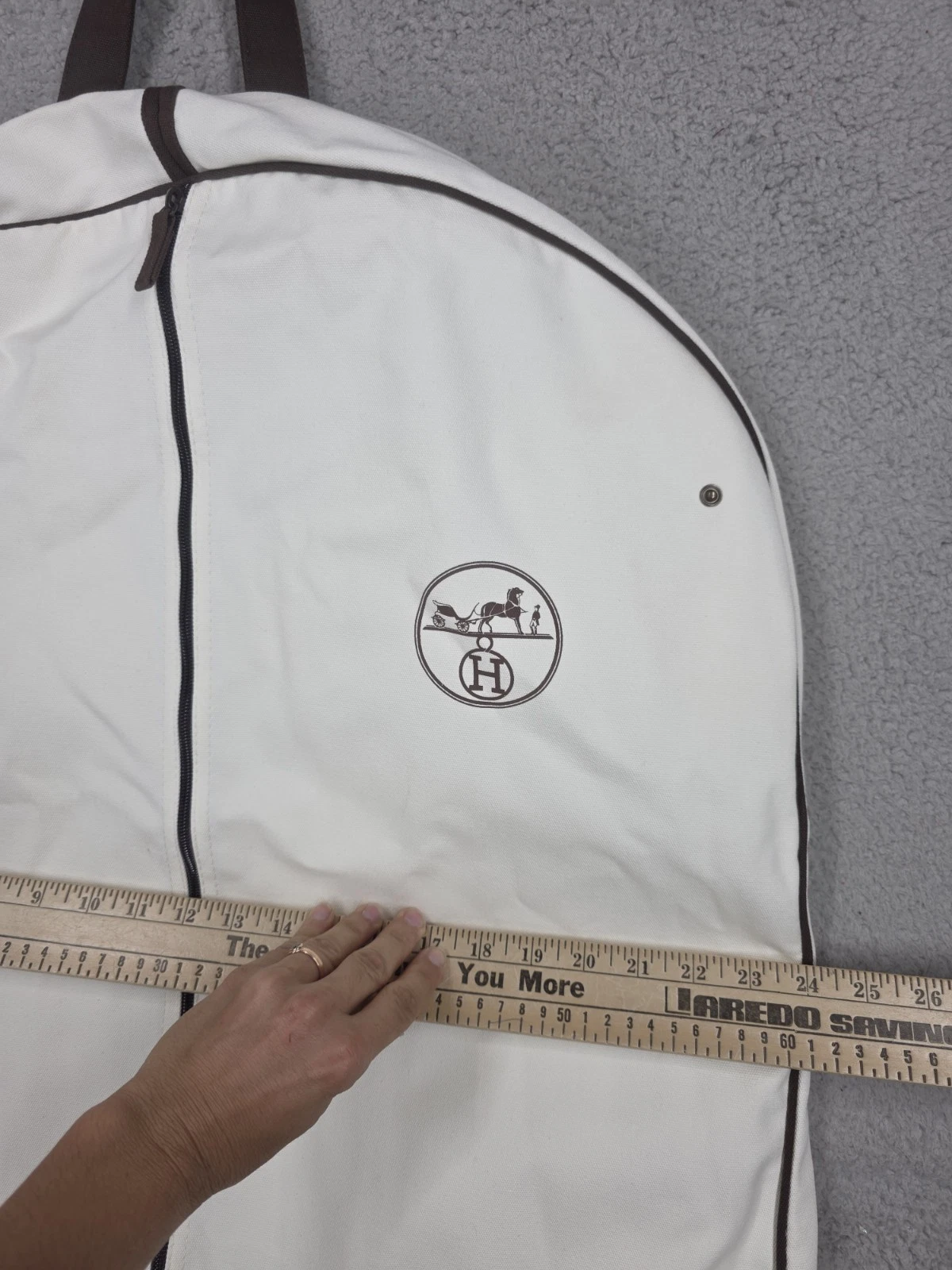 Authentic Hermes Garment Bag 42”x 24” Folding - photo 3
