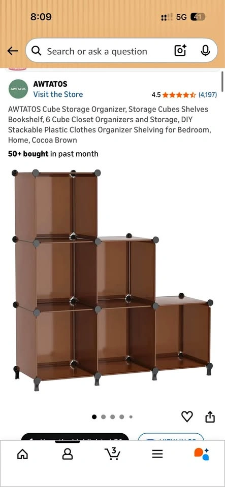 Cube Storage + Organiser boxes