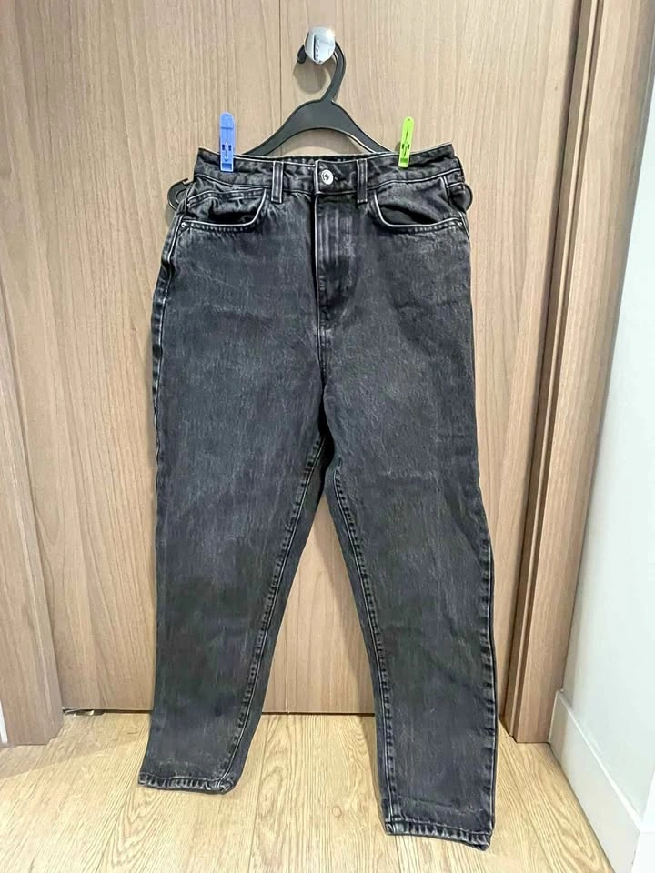 Faded Black Mom Jeans