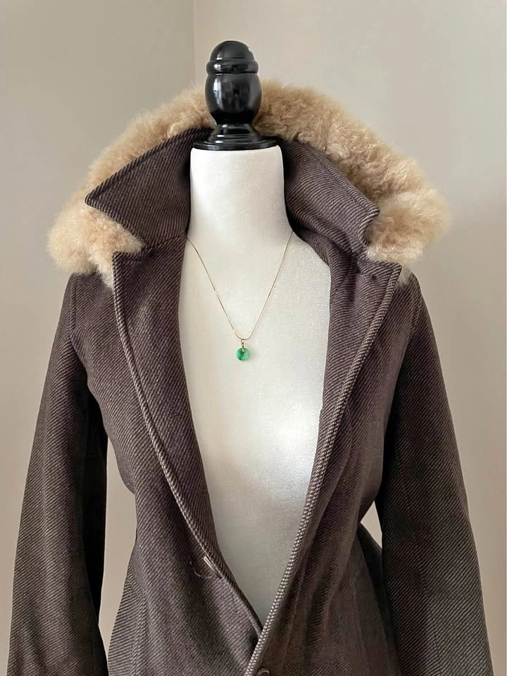 APC Japan Wool Fur Coat Petite XS